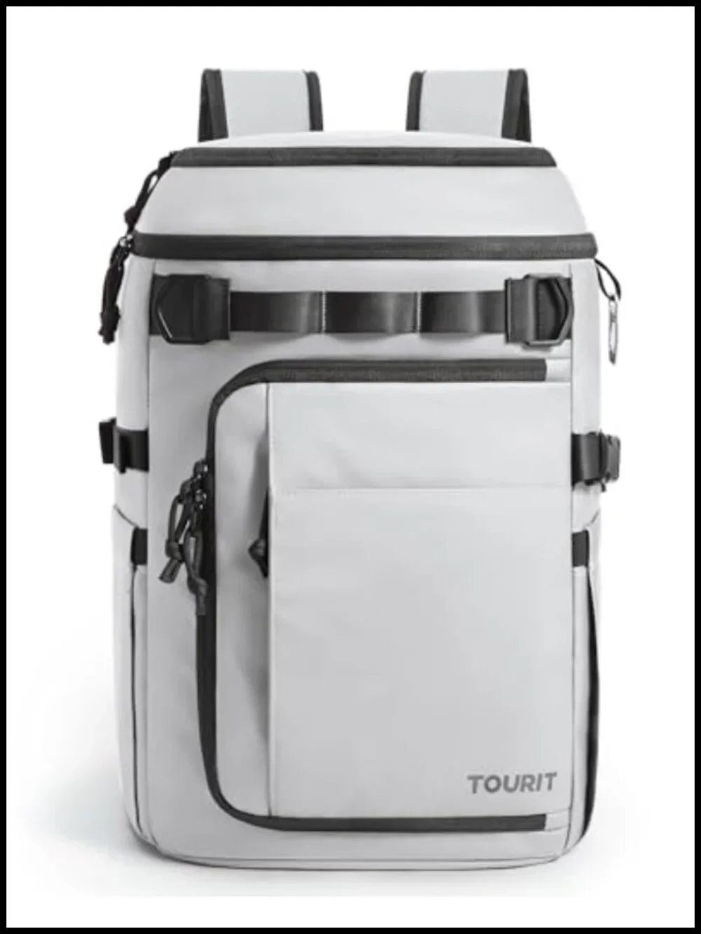 Insulated Backpack Cooler 38 Can Leakproof Double Compartment Camping Hiking